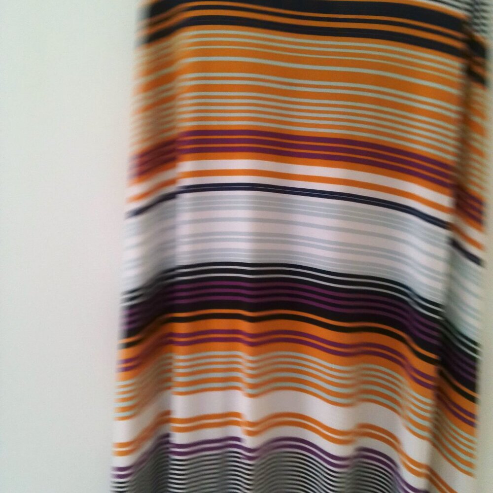 Coco & Main Striped Racerback High-Low Maxi Dress - Picture 4 of 7